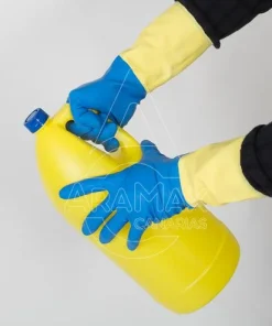 GUANTES DE NEOPRENO INDUSTRIAL BICOLOR FLOCADOS