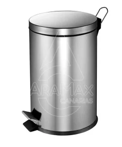 CUBO PAPELERA 20L. ACERO INOX CON TAPA PEDAL